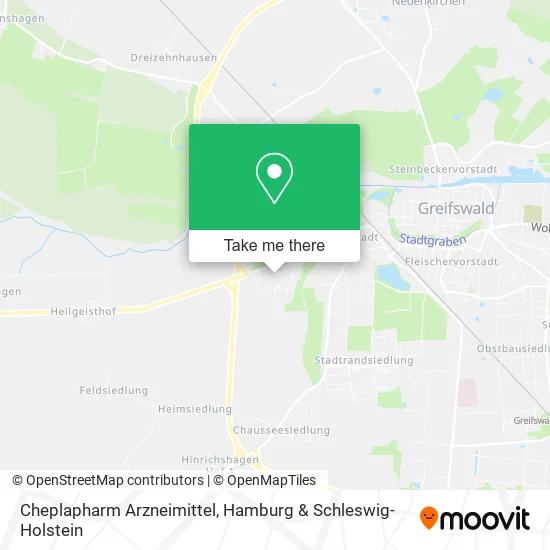 Карта Cheplapharm Arzneimittel