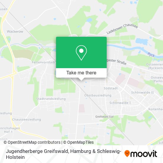 Jugendherberge Greifswald map
