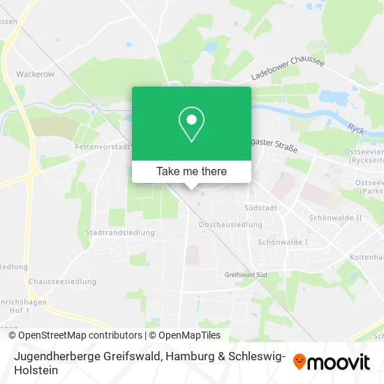 Карта Jugendherberge Greifswald