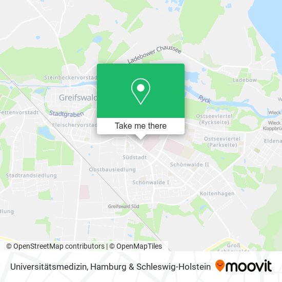 Universitätsmedizin map