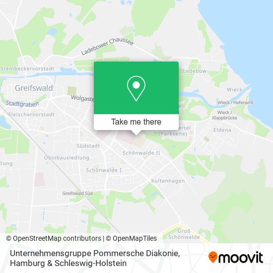Unternehmensgruppe Pommersche Diakonie map