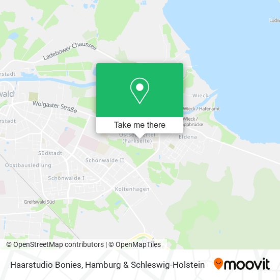 Haarstudio Bonies map