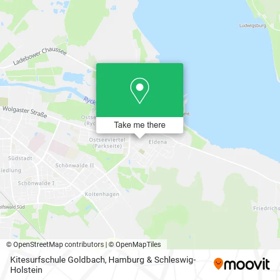 Карта Kitesurfschule Goldbach