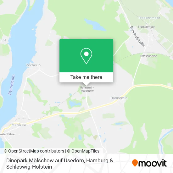 Карта Dinopark Mölschow auf Usedom