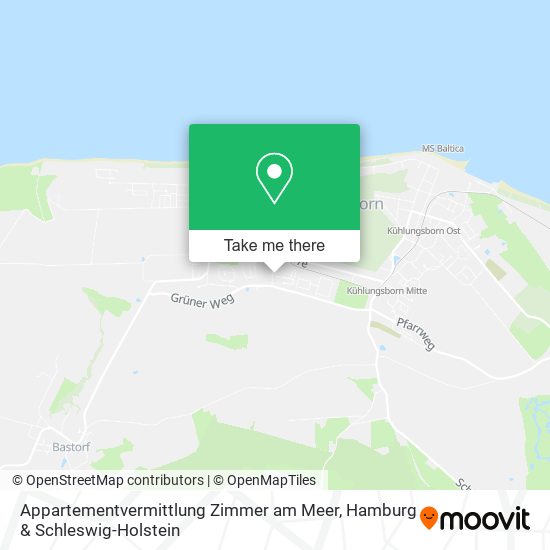 Appartementvermittlung Zimmer am Meer map