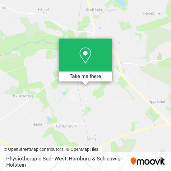 Physiotherapie Süd- West map