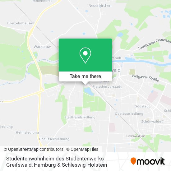 Studentenwohnheim des Studentenwerks Greifswald map
