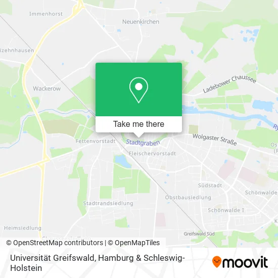 Карта Universität Greifswald
