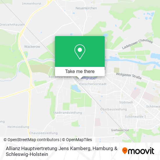 Allianz Hauptvertretung Jens Kamberg map