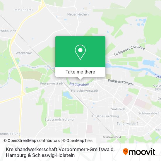 Kreishandwerkerschaft Vorpommern-Greifswald map