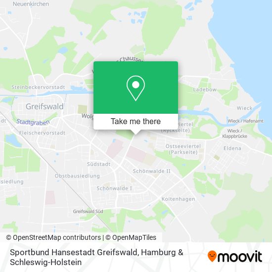 Sportbund Hansestadt Greifswald map