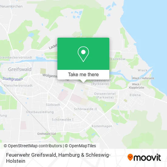 Карта Feuerwehr Greifswald
