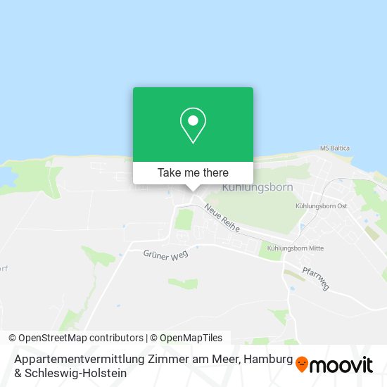 Appartementvermittlung Zimmer am Meer map