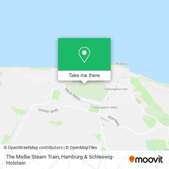 The Mollie Steam Train map