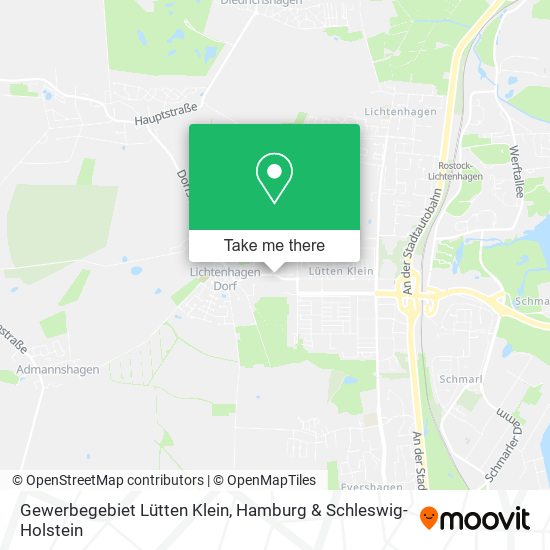 Gewerbegebiet Lütten Klein map