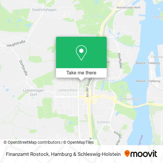 Карта Finanzamt Rostock