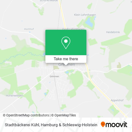 Stadtbäckerei Kühl map