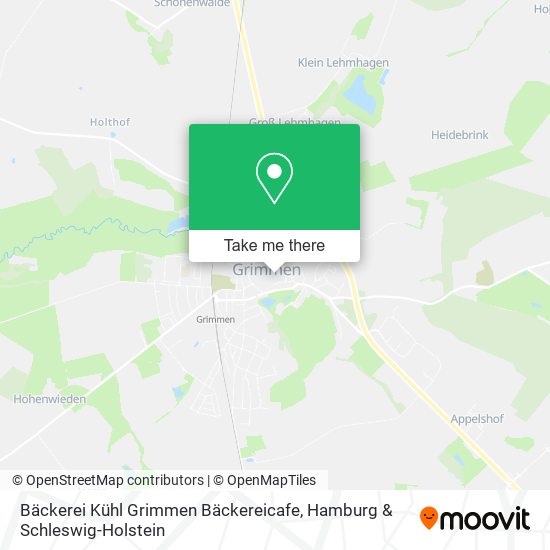 Bäckerei Kühl Grimmen Bäckereicafe map