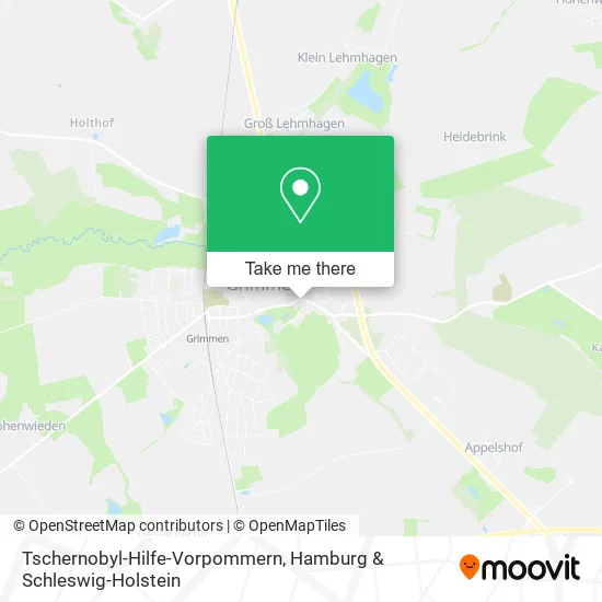 Tschernobyl-Hilfe-Vorpommern map