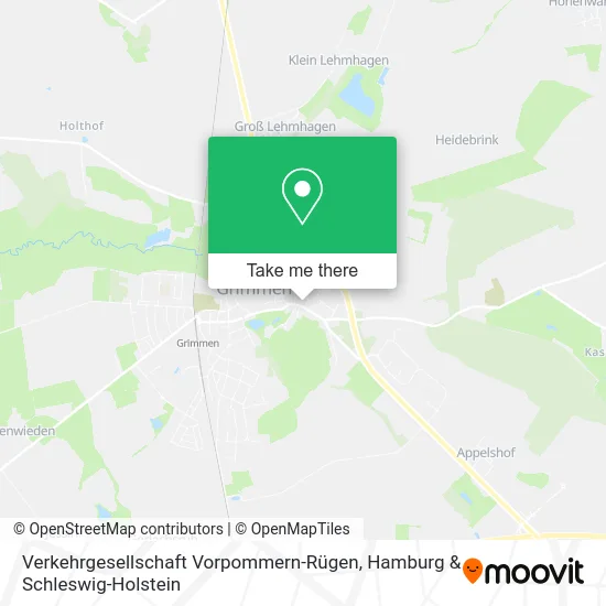 Verkehrgesellschaft Vorpommern-Rügen map