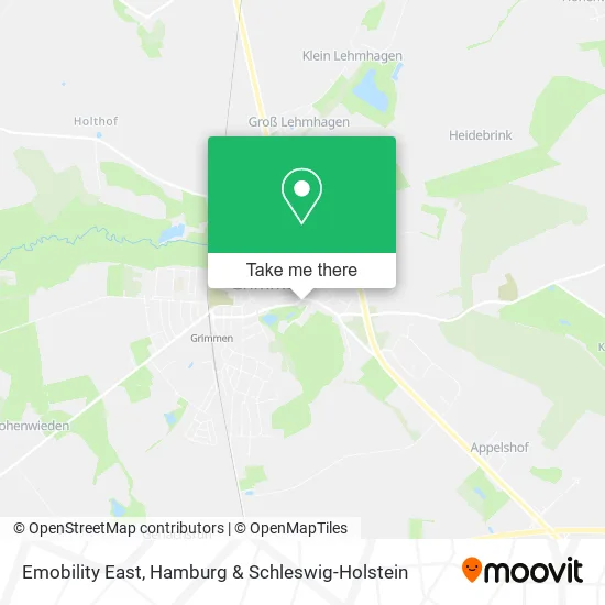 Карта Emobility East