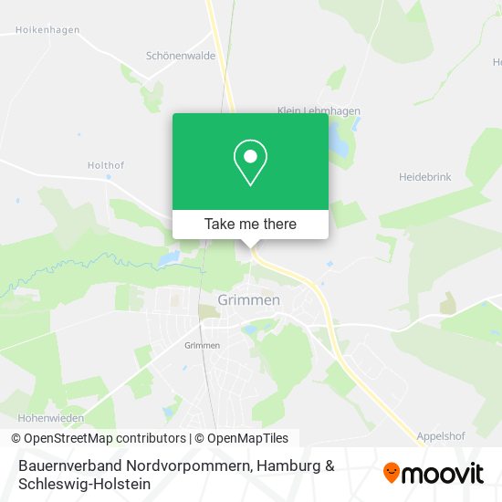 Bauernverband Nordvorpommern map