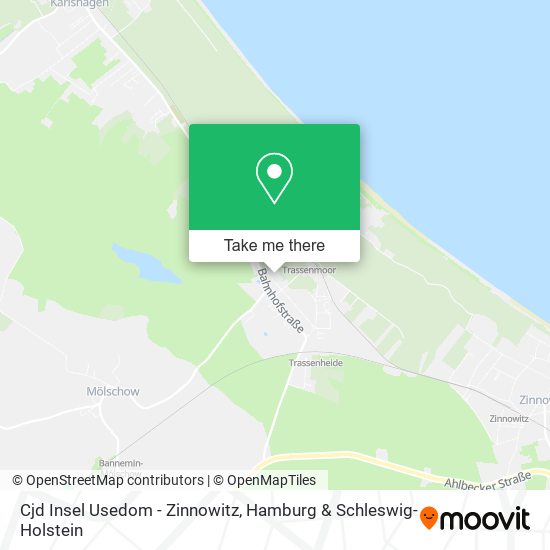 Cjd Insel Usedom - Zinnowitz map