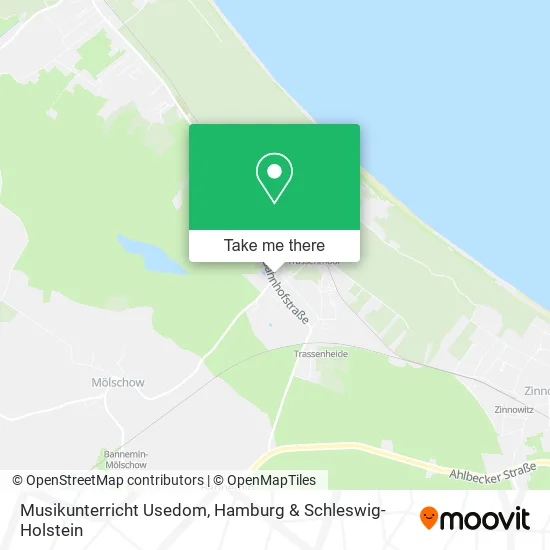 Карта Musikunterricht Usedom