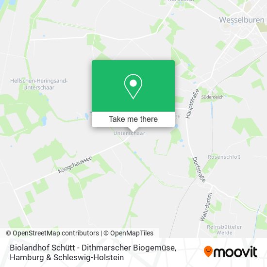 Biolandhof Schütt - Dithmarscher Biogemüse map