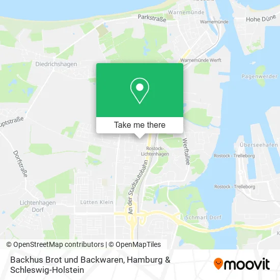 Карта Backhus Brot und Backwaren