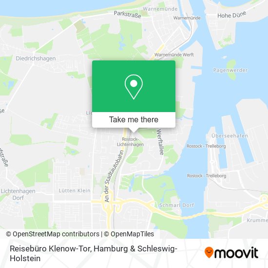 Reisebüro Klenow-Tor map