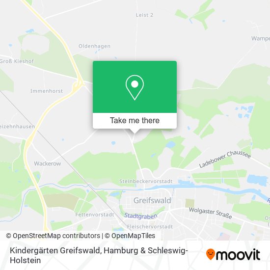 Kindergärten Greifswald map
