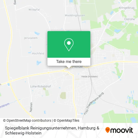Spiegelblank Reinigungsunternehmen map