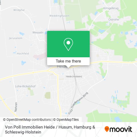 Von Poll Immobilien Heide / Husum map