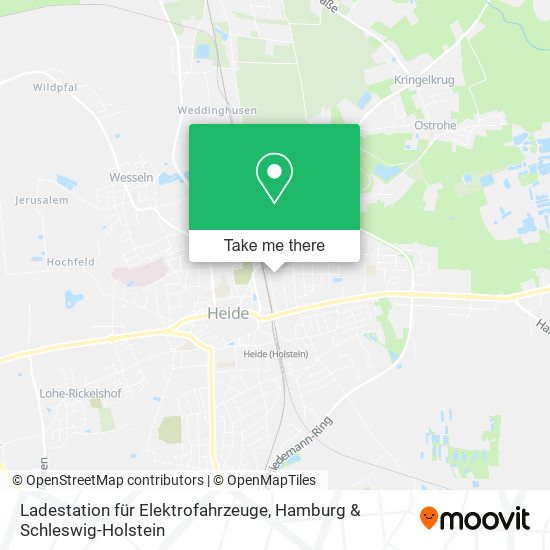 Ladestation für Elektrofahrzeuge map