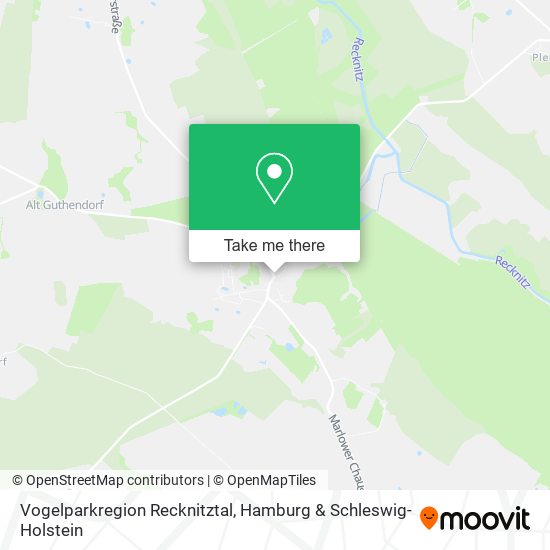 Vogelparkregion Recknitztal map