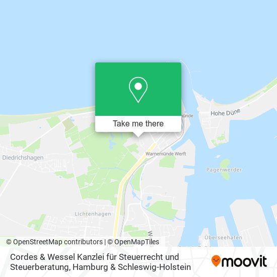 Карта Cordes & Wessel Kanzlei für Steuerrecht und Steuerberatung
