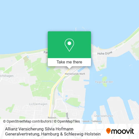 Карта Allianz Versicherung Silvia Hofmann Generalvertretung