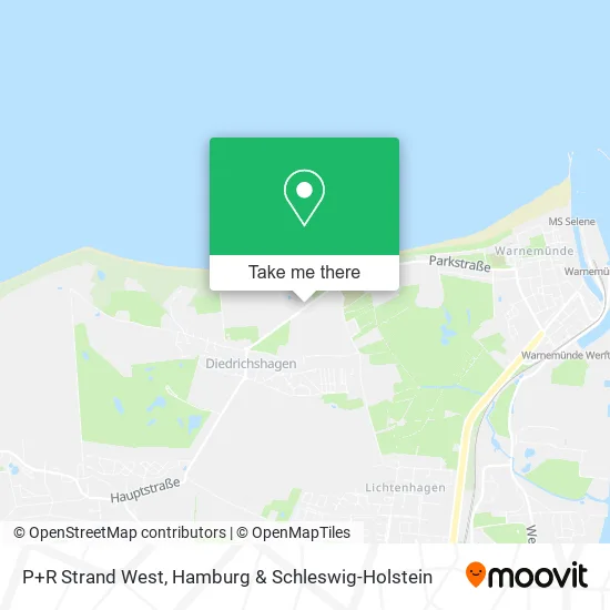 Карта P+R Strand West