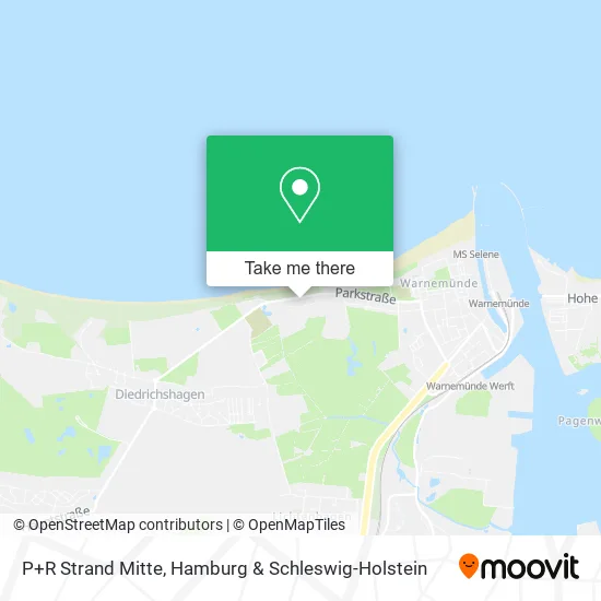 Карта P+R Strand Mitte