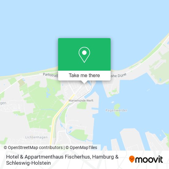 Hotel & Appartmenthaus Fischerhus map