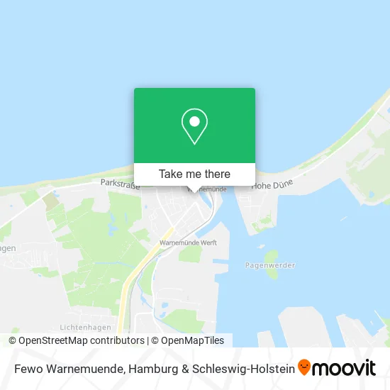 Карта Fewo Warnemuende
