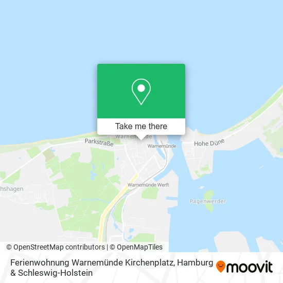 Карта Ferienwohnung Warnemünde Kirchenplatz