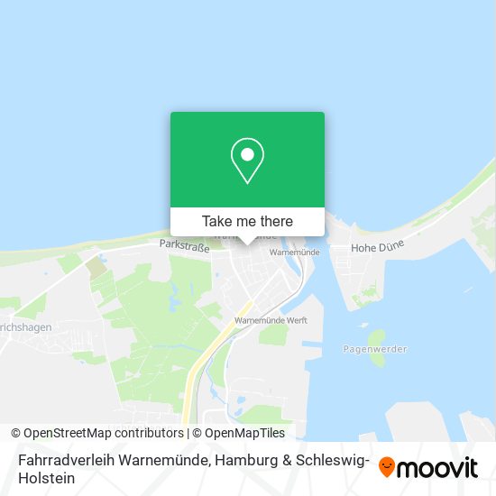 Карта Fahrradverleih Warnemünde