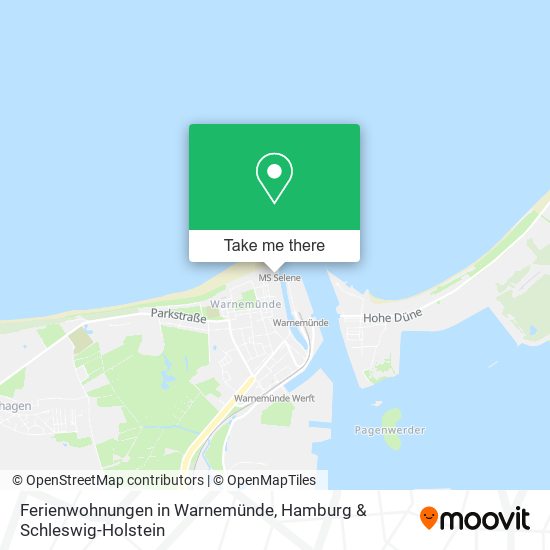 Ferienwohnungen in Warnemünde map