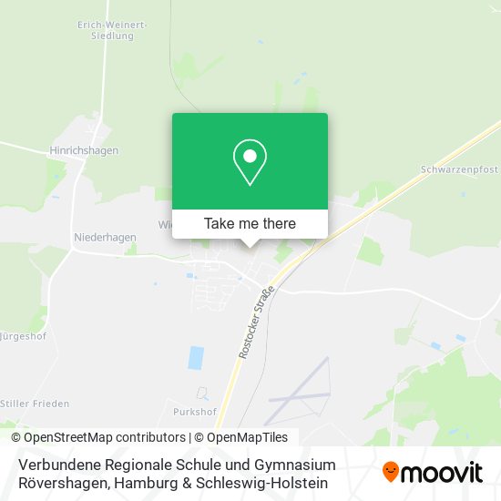 Verbundene Regionale Schule und Gymnasium Rövershagen map