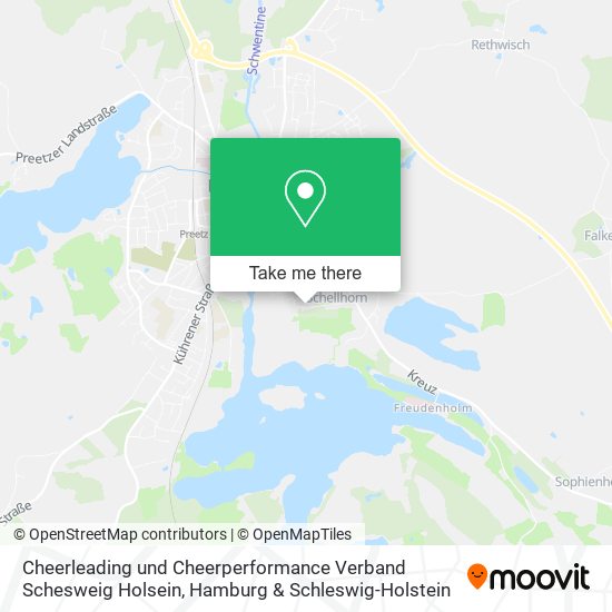 Cheerleading und Cheerperformance Verband Schesweig Holsein map