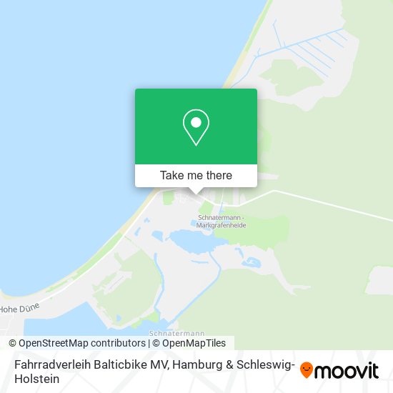 Fahrradverleih Balticbike MV map
