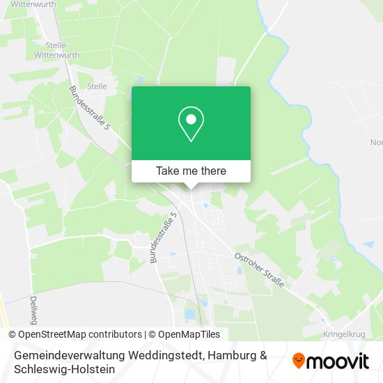 Карта Gemeindeverwaltung Weddingstedt