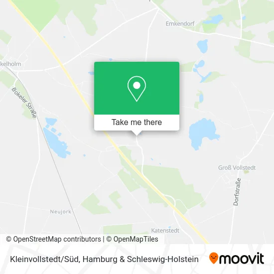 Карта Kleinvollstedt/Süd